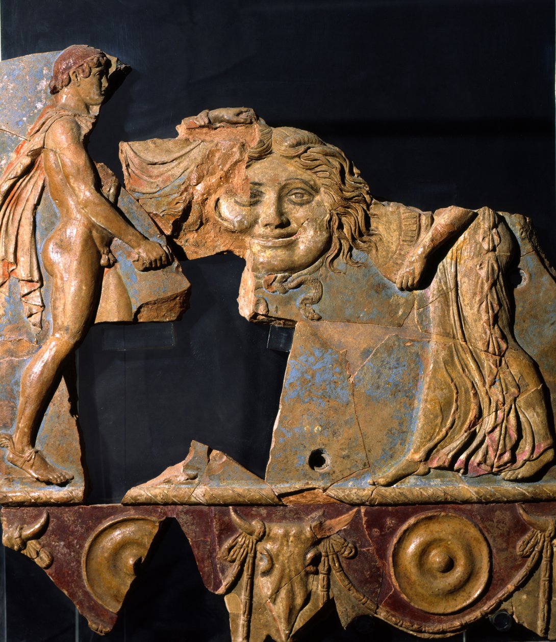 Relief aus dem Bereich des Apollo-Tempels, Palatin-Hügel, Rom von Roman