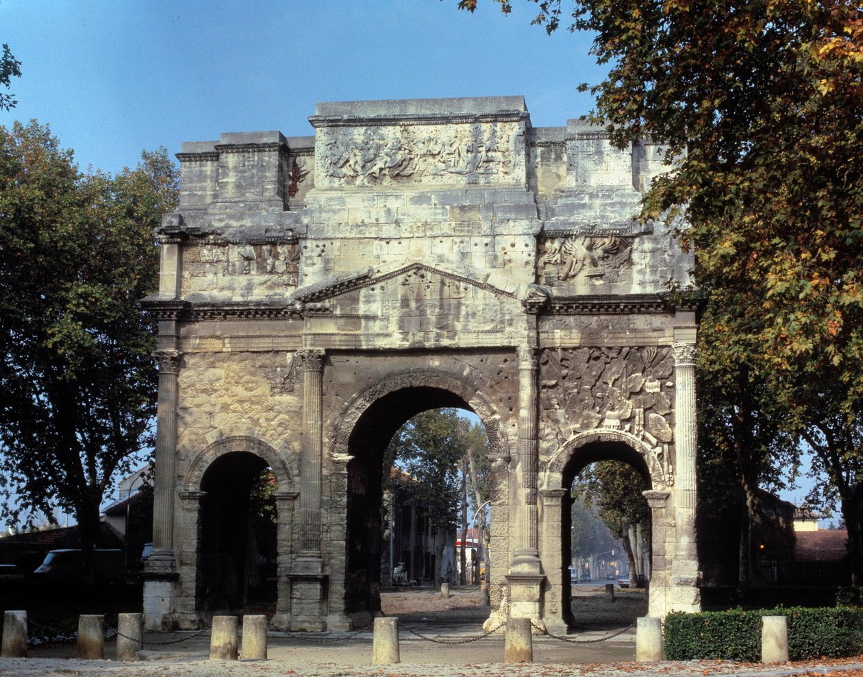 Römische Kunst: Ansicht des Triumphbogens oder Arc de Marius von Roman