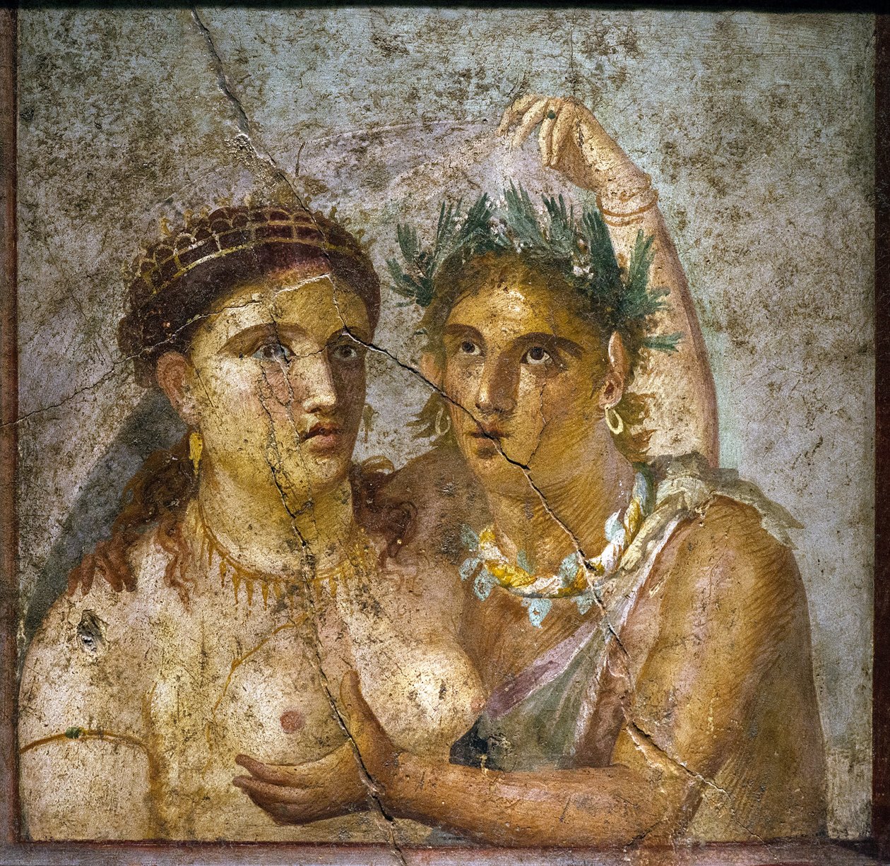 Der Satyr und die Mänade - Satyr und Mänade - Pompeji - Casa di Cecilio Giocondo - Satiro und Mänade - Cabinetto segreto von Roman