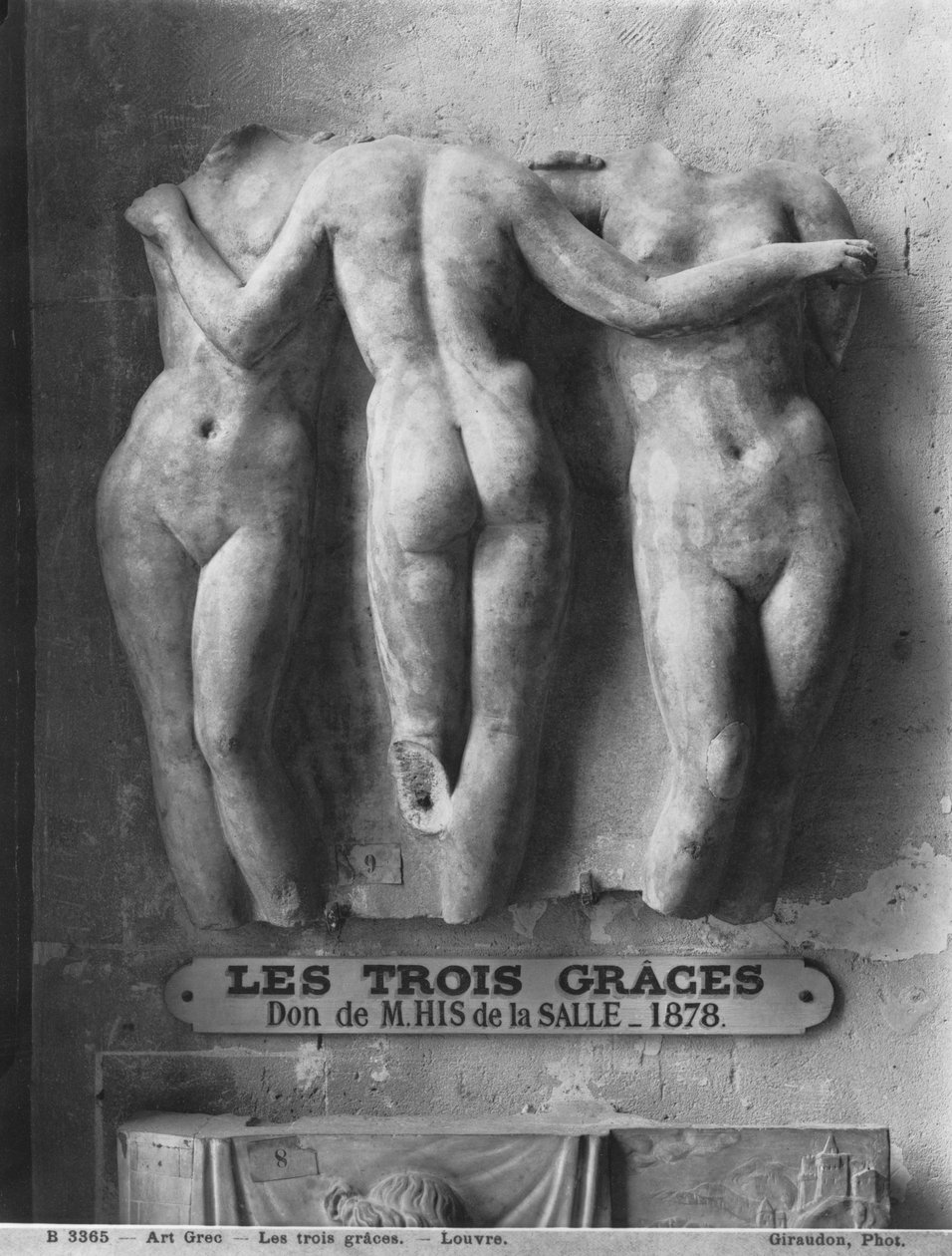 Die drei Grazien, römische Kopie eines hellenistischen griechischen Originals aus dem 2. Jahrhundert v. Chr. (Marmor) von Roman Imperial Period