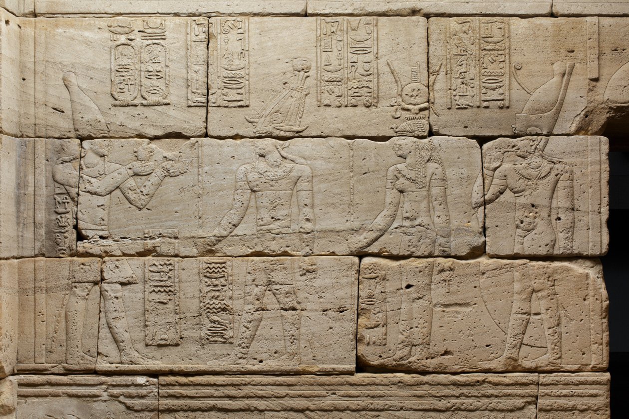 Relief aus dem Tempel von Dendur, ca. 10 v. Chr. von Roman Period Egyptian