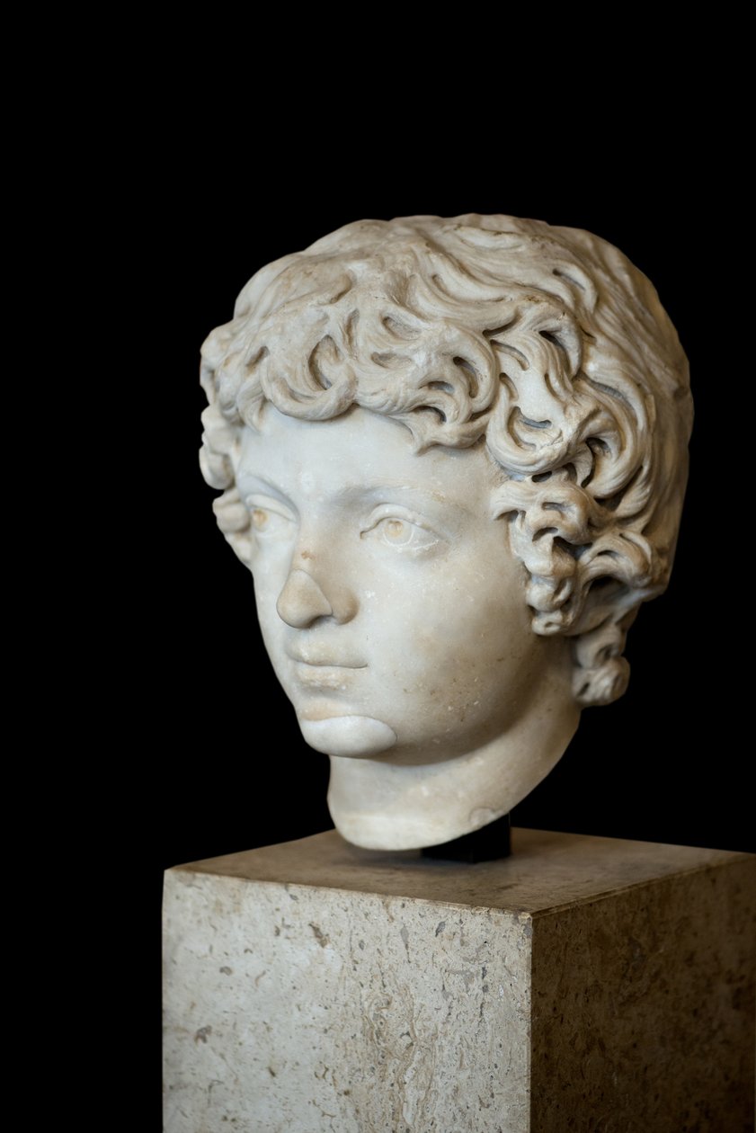 Kopf des römischen Kaisers Caracalla als Kind (188 - 217 n. Chr.) von Roman Roman