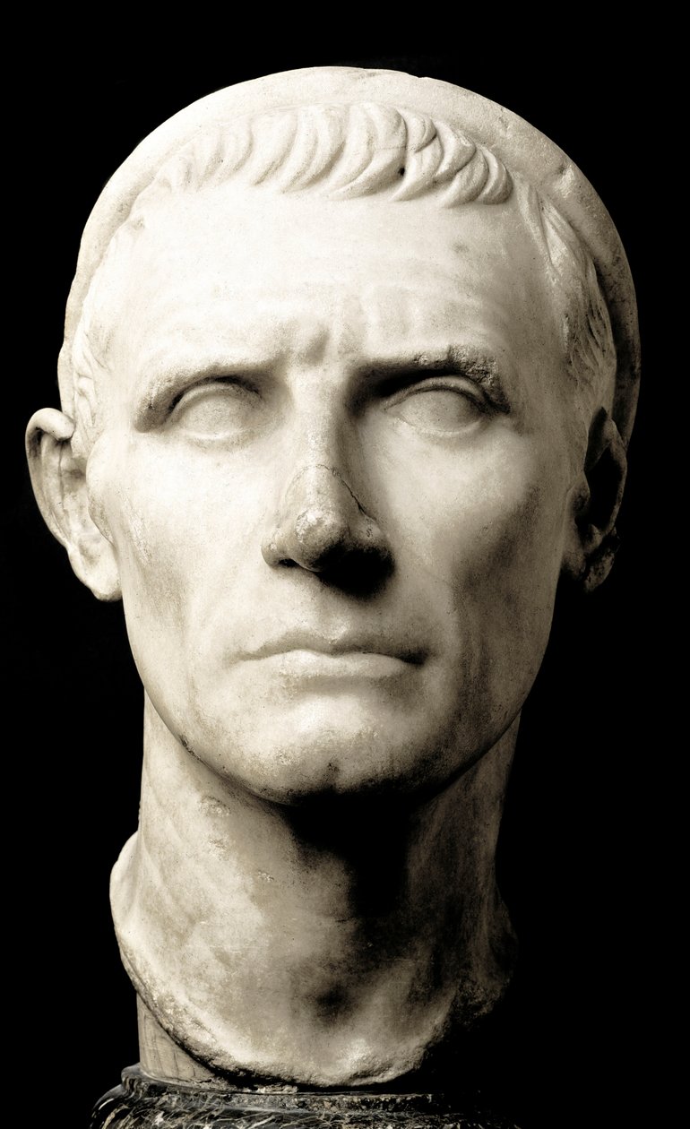 Kopf von Antiochos III. dem Großen (223-187 v. Chr.), König der Seleukiden - Marmorskulptur - Louvre Museum, Paris von Roman Roman