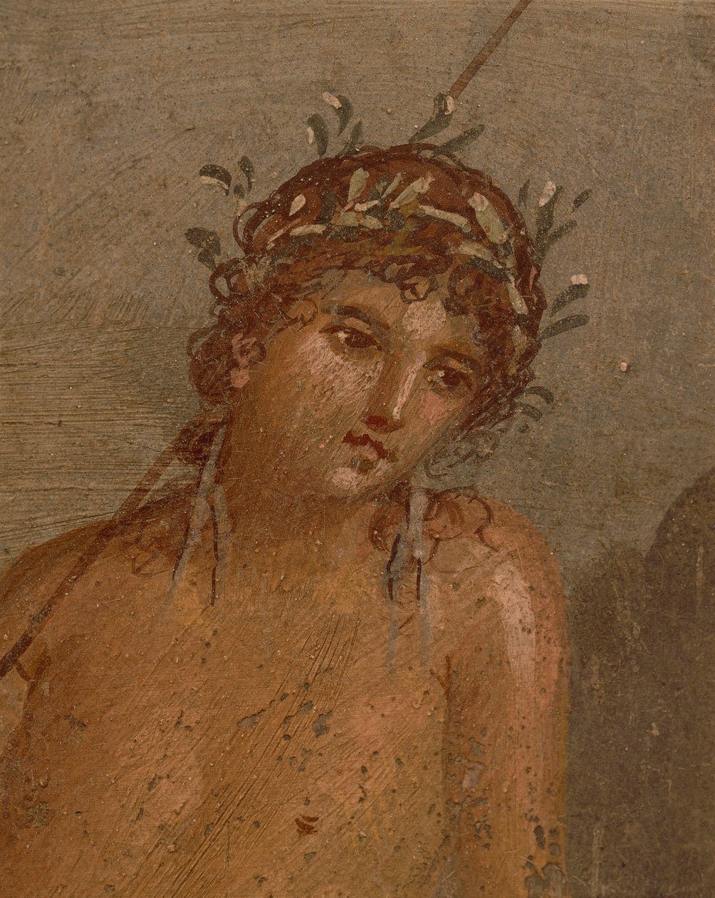 Italien, Region Kampanien, Provinz Neapel, Pompeji, Haus des Marco Lucrezio Frontone, Fresko, das Narziss am Teich darstellt von Roman Roman