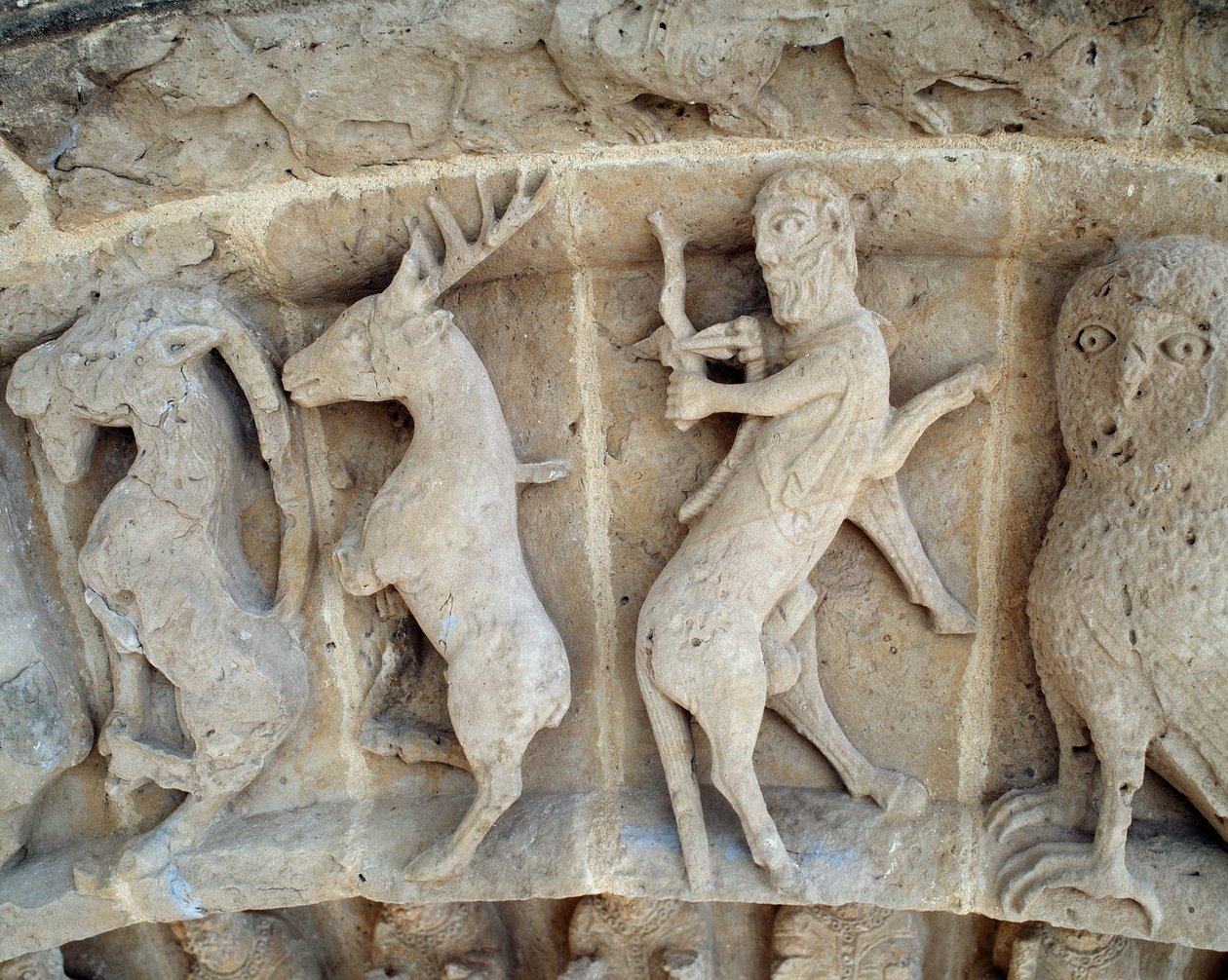 Ein Schütze (Detail) von Romanesque