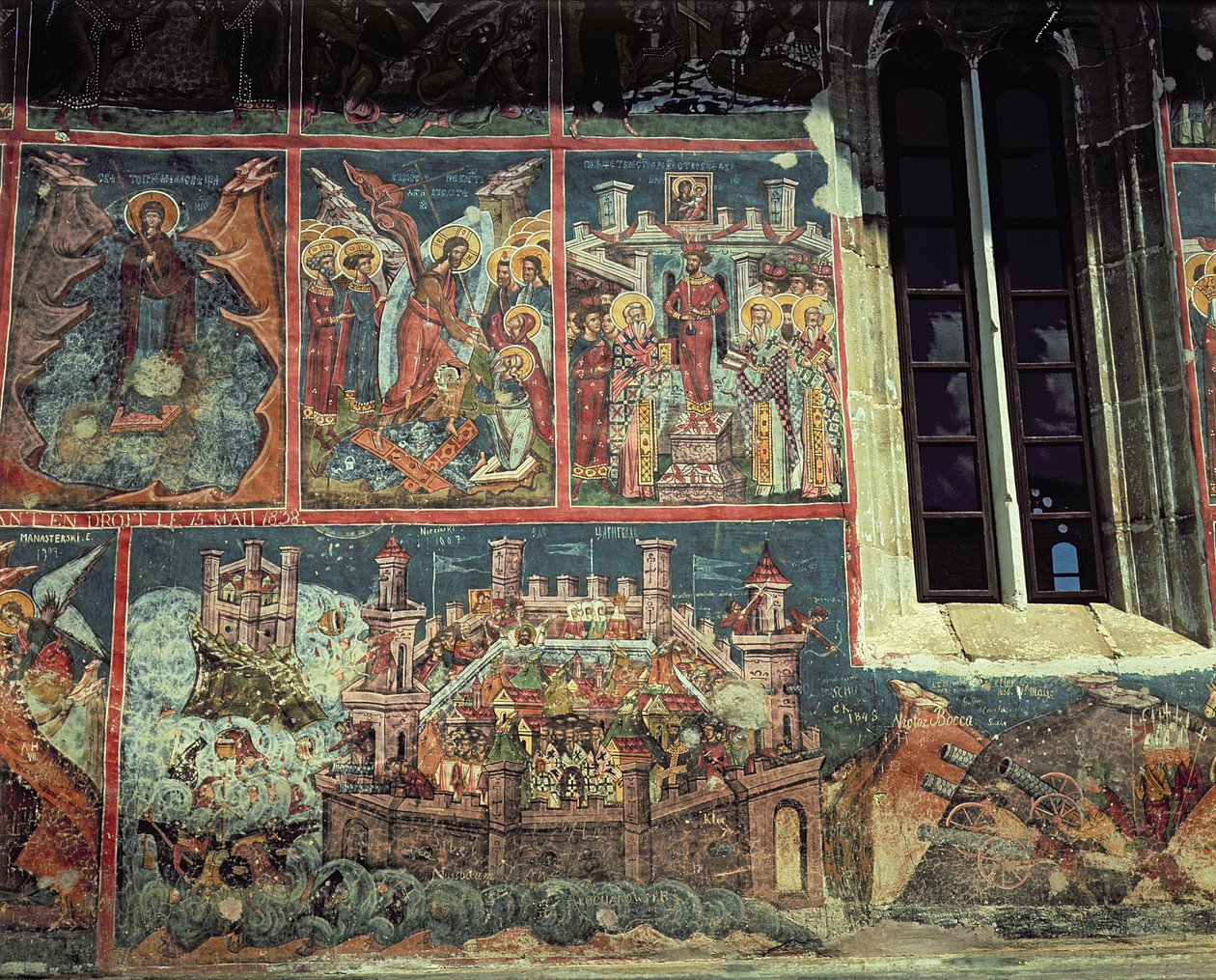 Belagerung von Konstantinopel durch Sultan Mehmet II (1432-81) im Jahr 1453 von Romanian School