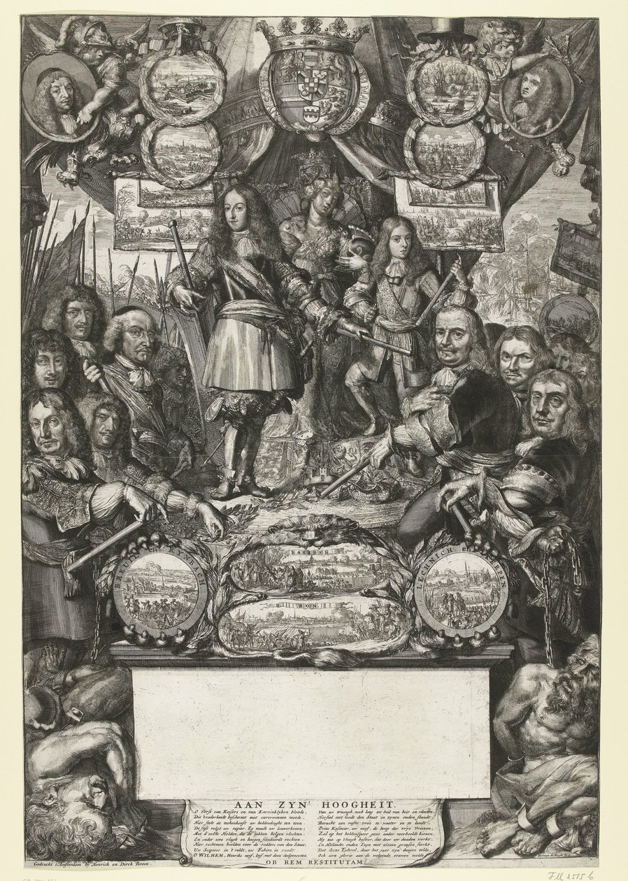 Allegorie auf die Siege von Wilhelm III. im Jahr 1673 von Romeyn de Hooghe