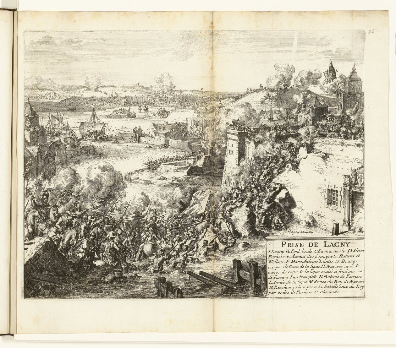 Einnahme von Lagny, 1589-1590 von Romeyn de Hooghe
