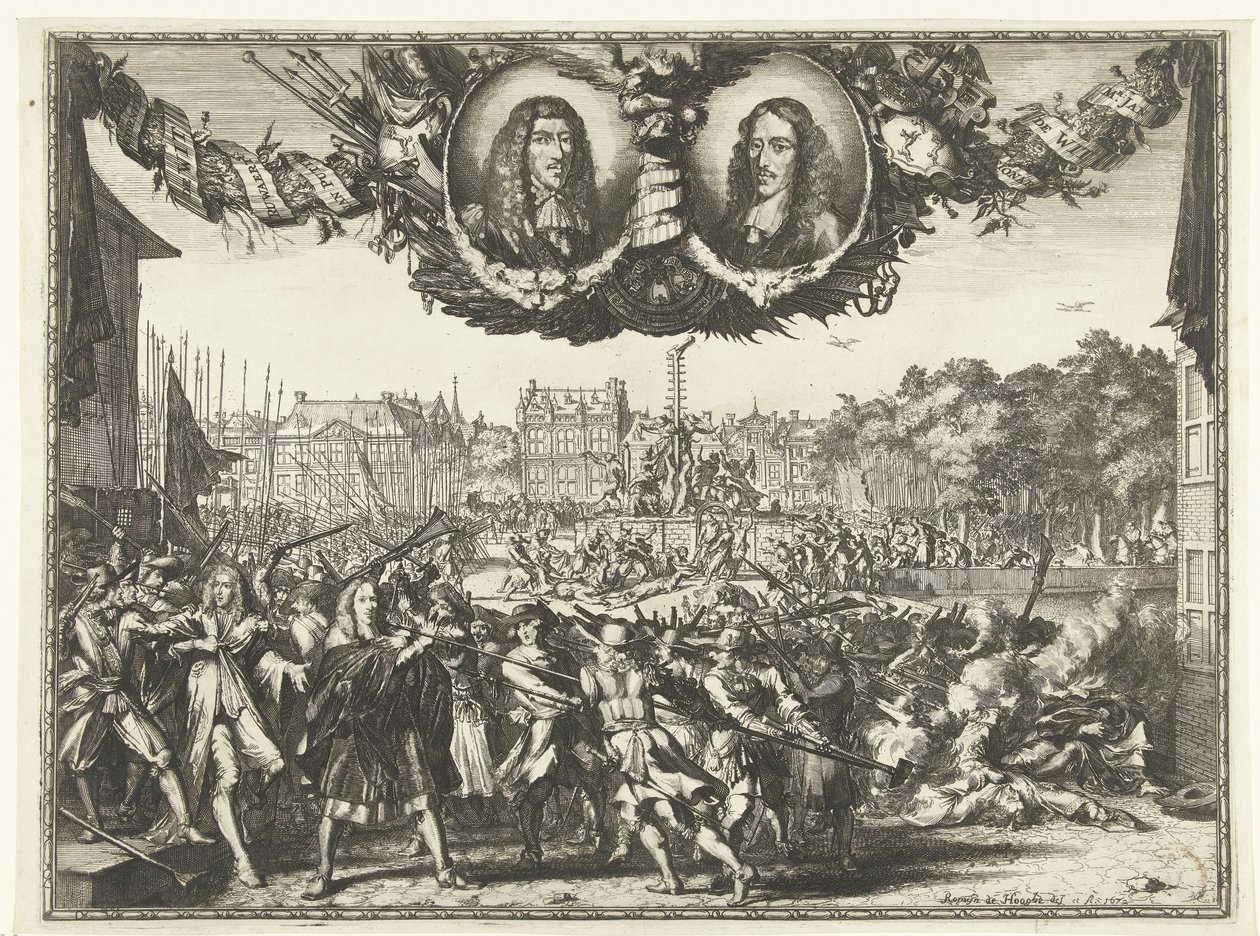 Mord an den Brüdern de Witt, 1672 von Romeyn de Hooghe
