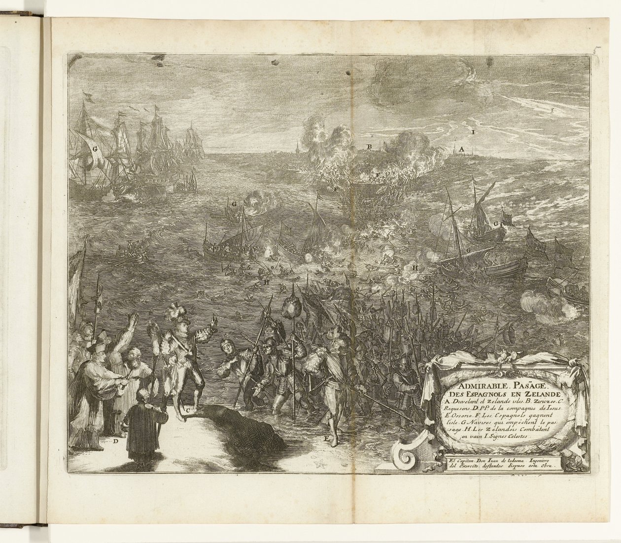 Nächtlicher Marsch der spanischen Soldaten nach Duiveland, 1575 von Romeyn de Hooghe