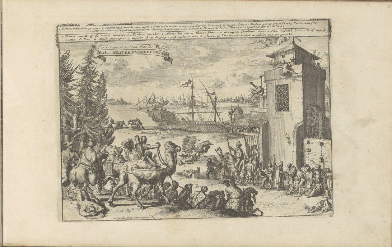 Sklaven und Gefangene bei den Türken (Die Ost- und Westindischen Inseln und andere Orte) von Romeyn de Hooghe