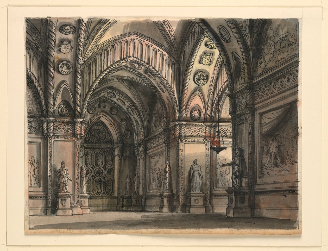Bühnenbild, Ein Königinnen-Apartment aus dem Ballett "Il Conte d