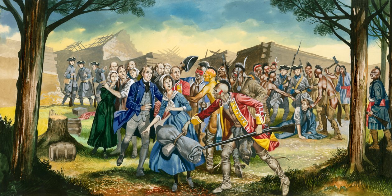 Massaker am Fort William Henry von Ron Embleton