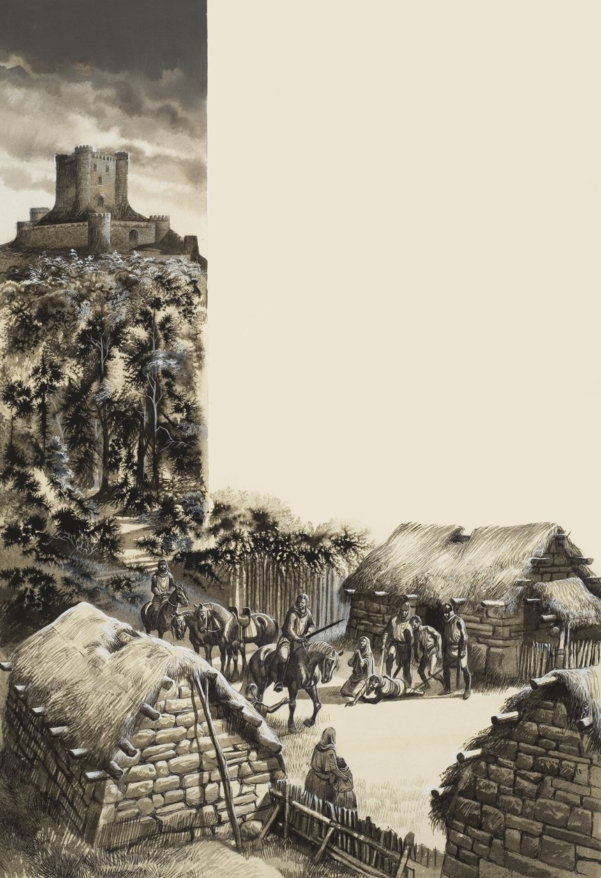 Mittelalterliches Dorf von Ron Embleton