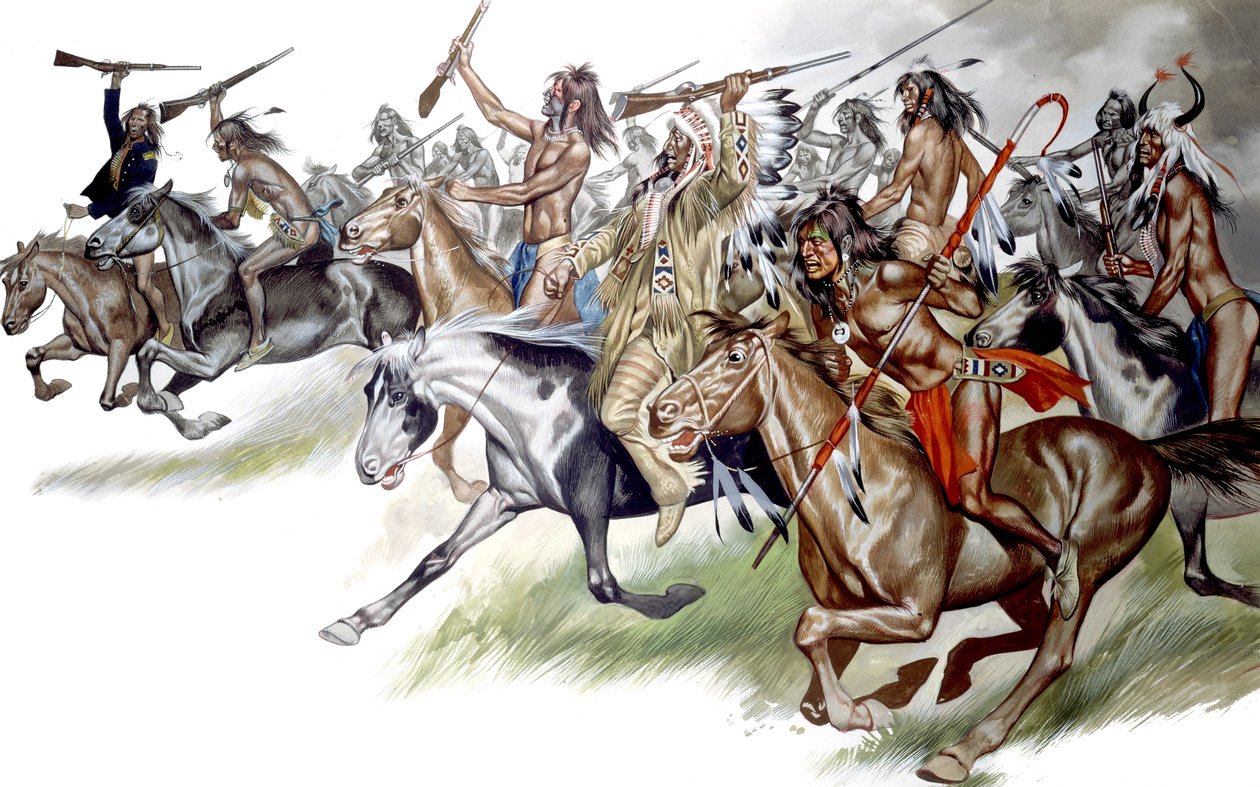 Indianer zu Pferd von Ron Embleton