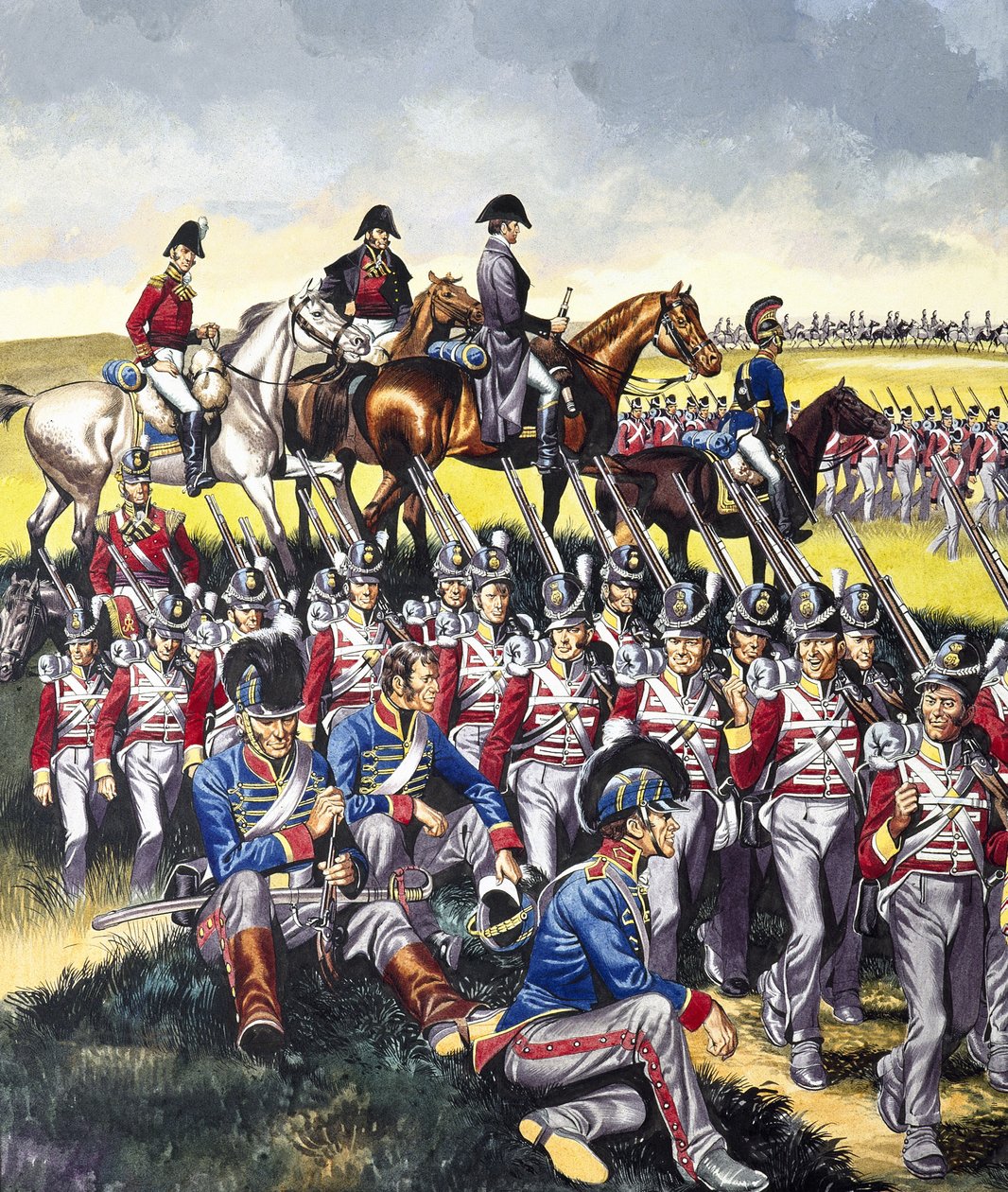 Der Herzog von Wellington (1769-1852) bei Waterloo von Ron Embleton