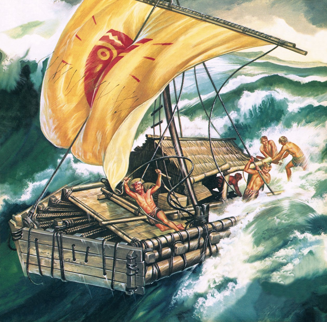 Die Reise der Kon-Tiki von Ron Embleton