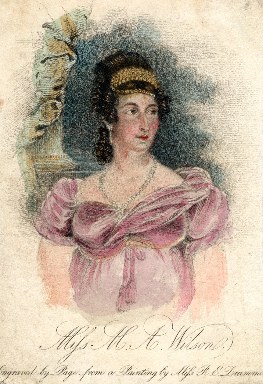 Miss M A Wilson, ca. 1820-1850 von Rose Emma Drummond