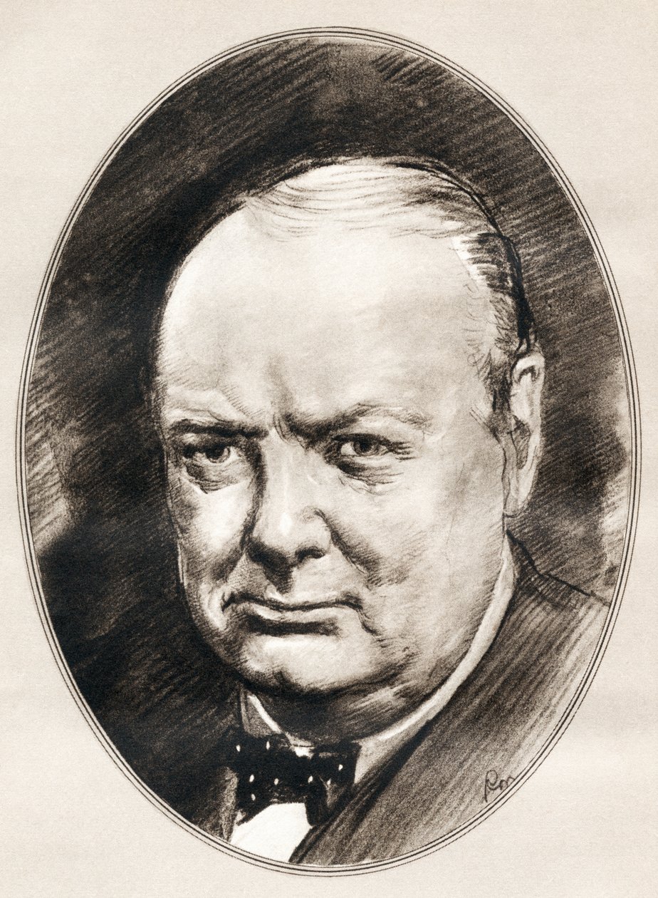 Sir Winston Leonard Spencer-Churchill, aus Living Biographies of Famous Men von Ross Gordon