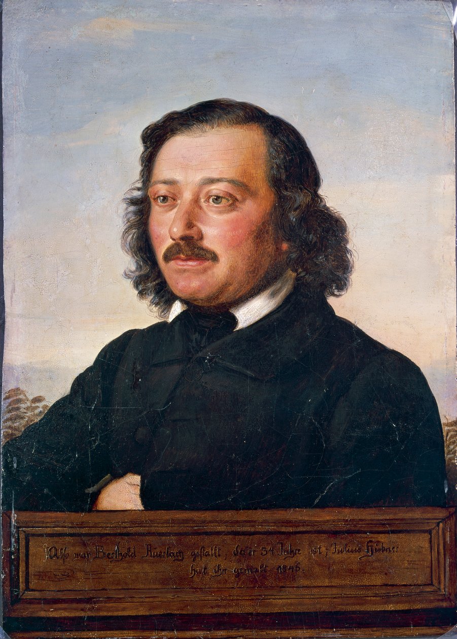 Porträt von Berthold Auerbach von Rudolf Julius Benno Huebner
