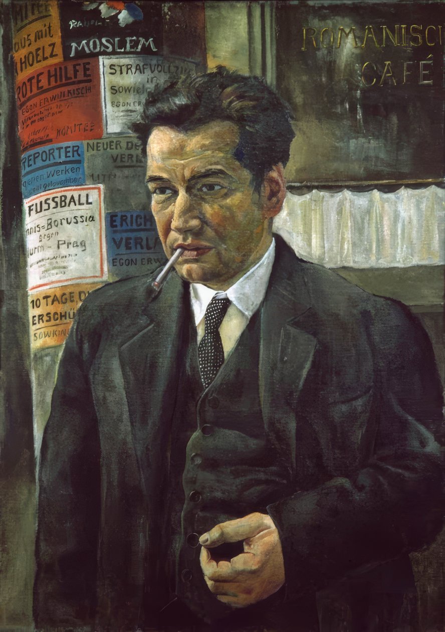 Porträt Egon Erwin Kisch von Rudolf Schlichter