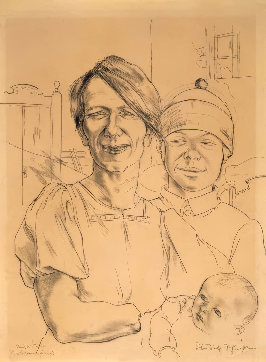 Verstümmelte Proletarierfrau von Rudolf Schlichter