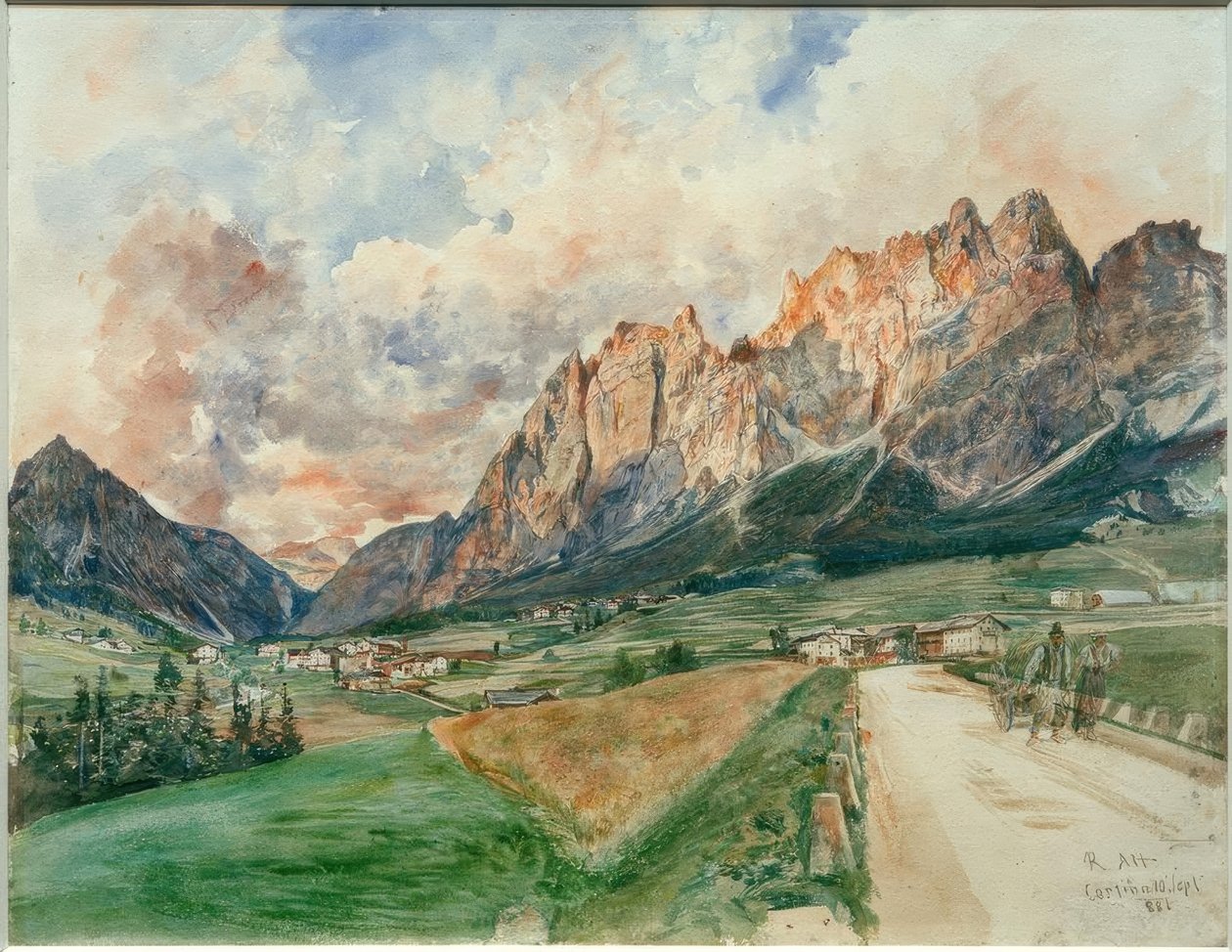 Die Pomagagnonwände mit Cortina d