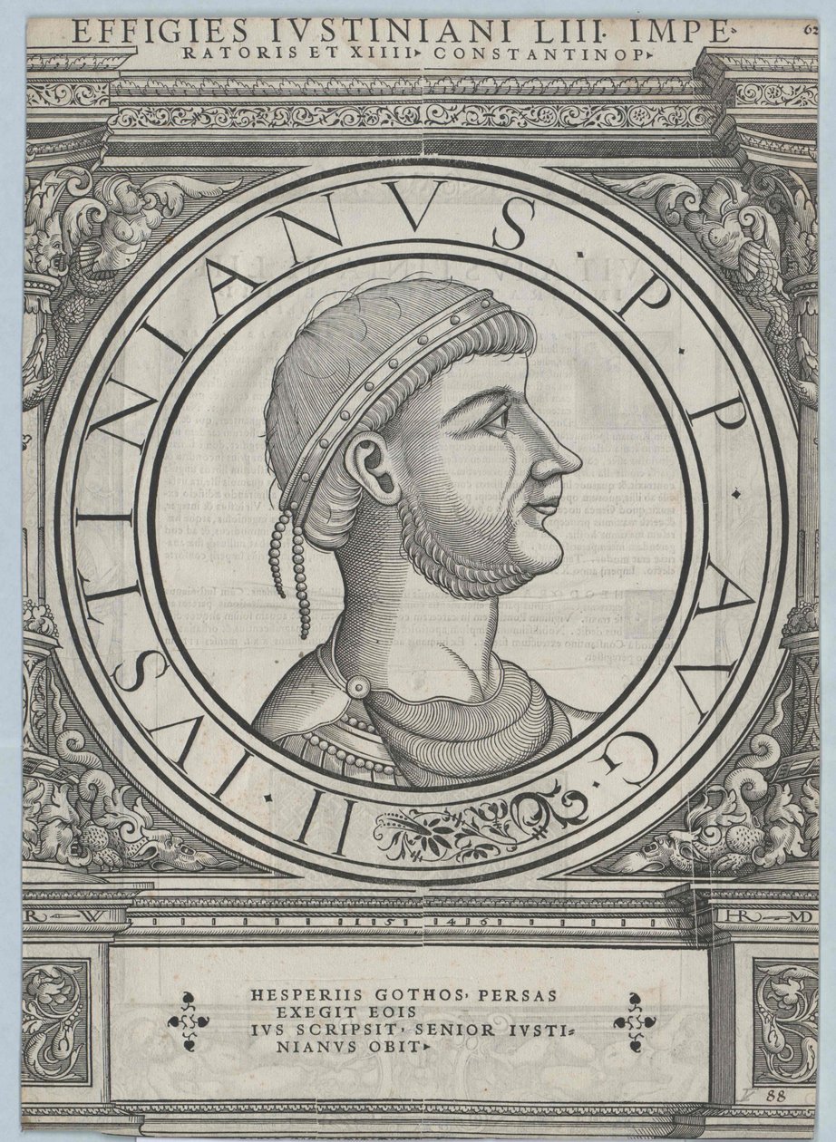 Kaiser des Byzantinischen Reiches Justinian I. von Rudolph Wyssenbach