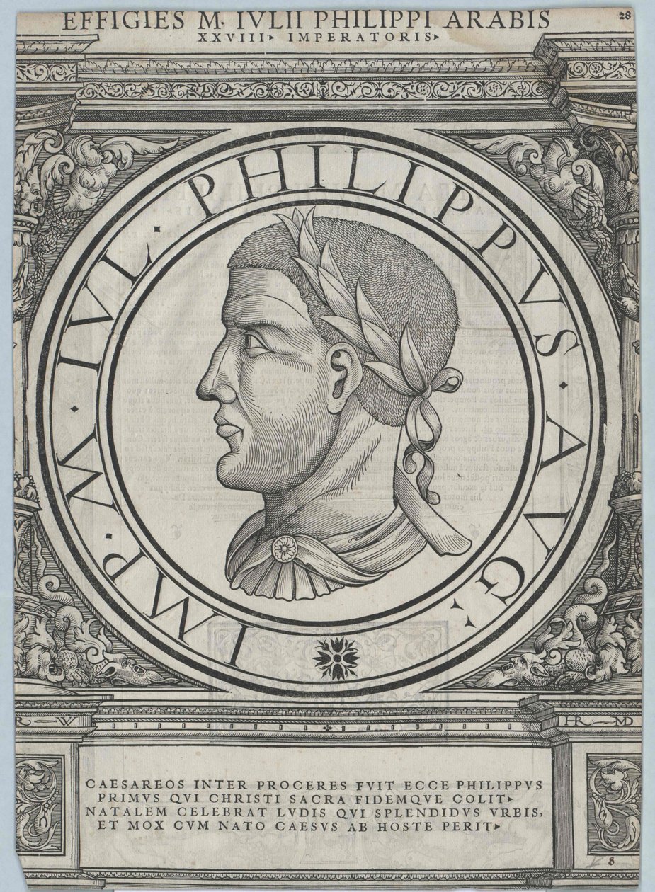 Römischer Kaiser Philipp der Araber (Druck)