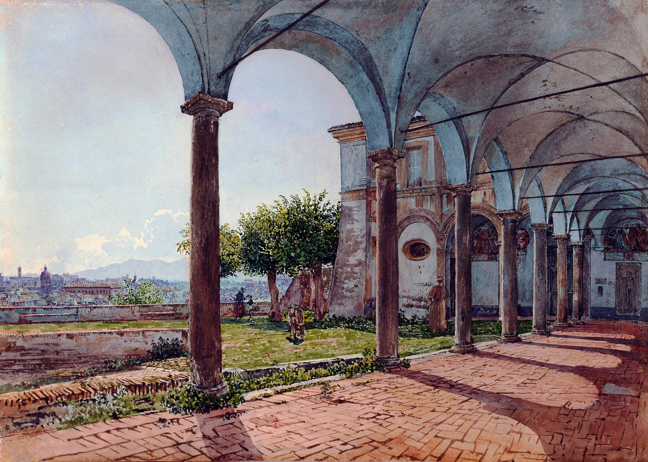 Blick auf Rom (Italien) von der Kirche Sant Onofrio von Rudolf von Alt
