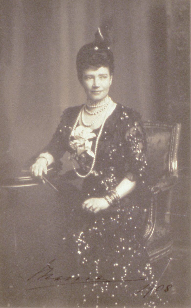 Porträt der Kaiserin Maria Feodorovna, 1908 von Russian Photographer