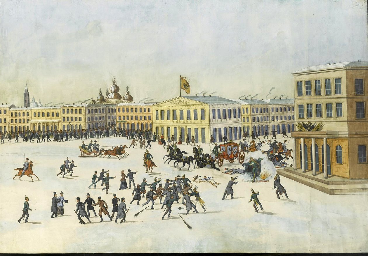 Die Ermordung von Alexander II. am 13. März 1881, 1881-1882 von Russian Master