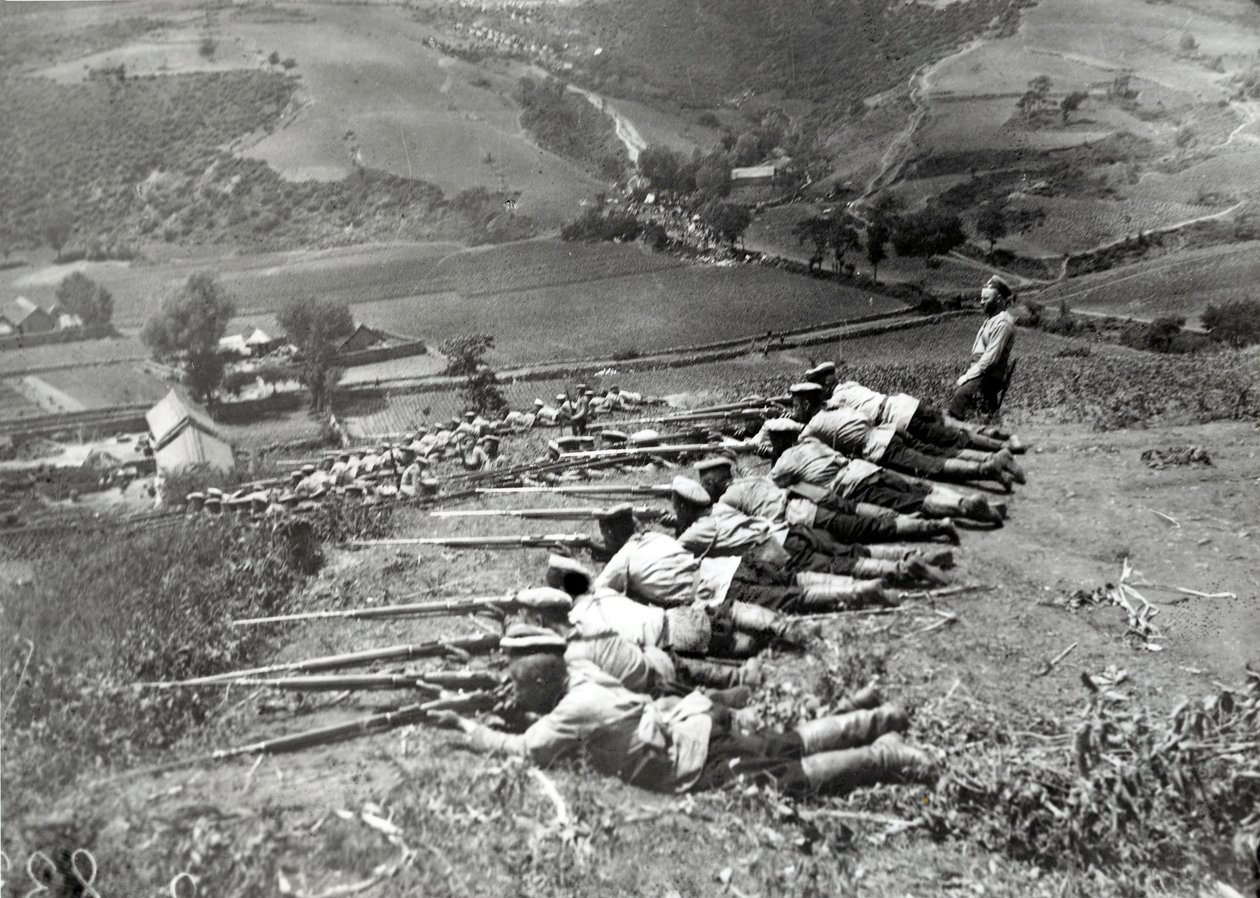 Russische Truppen während des Russisch-Japanischen Krieges, 1904 von Russian Photographer