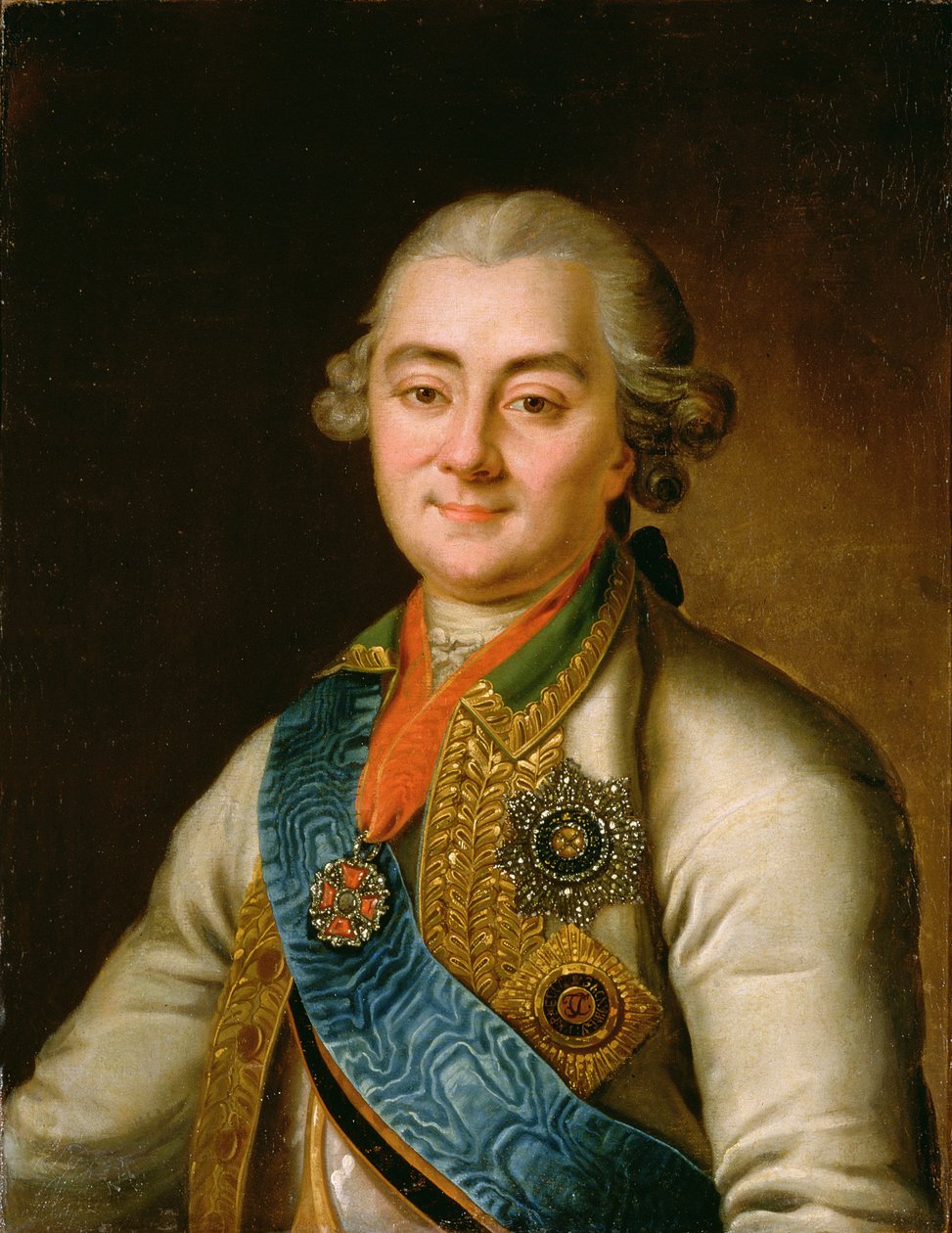 Porträt von Graf Alexei Grigorievich Orlov (1737-1808) von Russian School