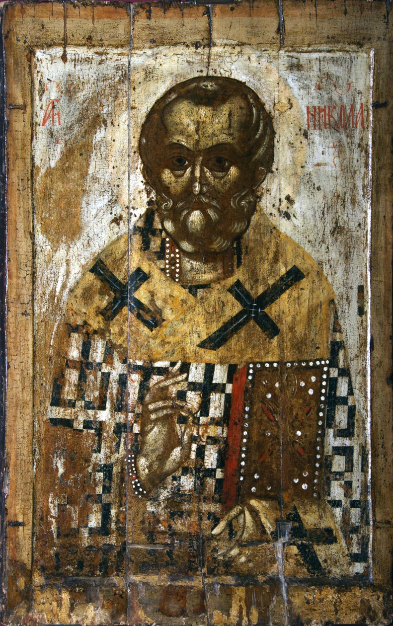 Heiliger Nikolaus, 14. Jahrhundert von Russian icon.