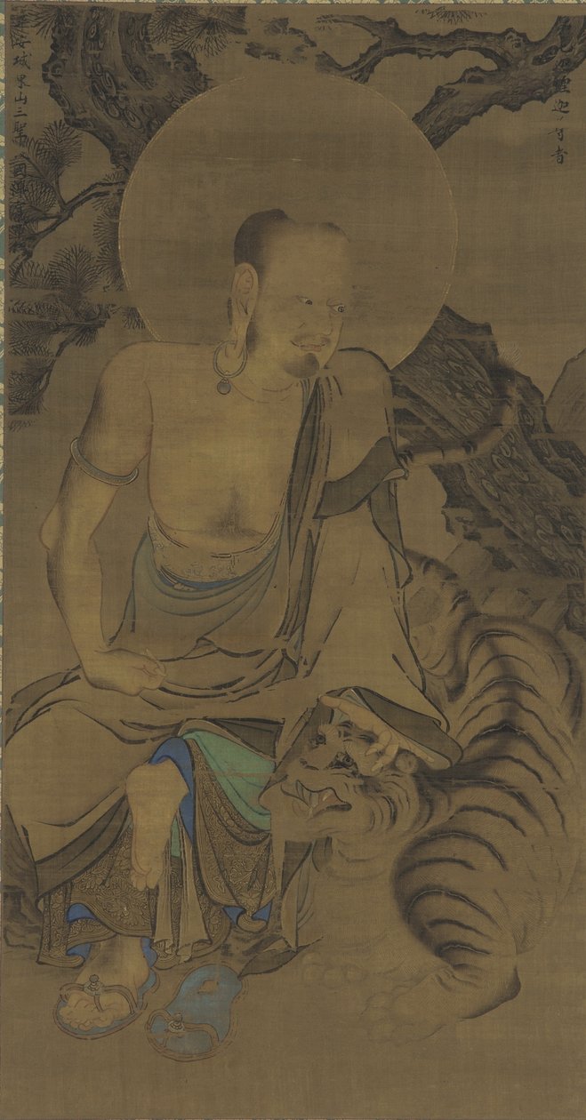 Der Arhat Kalika (Karika Sunja), Nanbokucho-Periode, Mitte des 14. Jahrhunderts von Ryozen