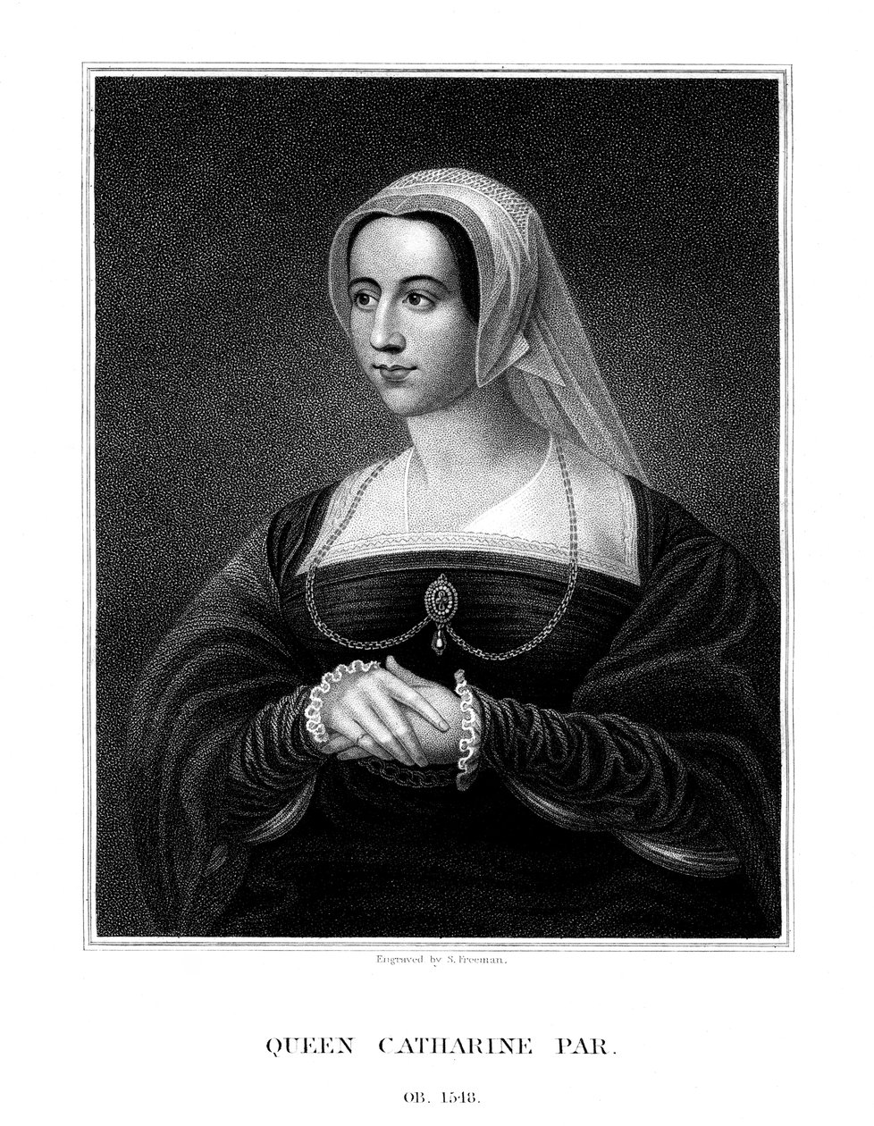 Catherine Parr, Königin von Heinrich VIII., 1823 von S. Freeman