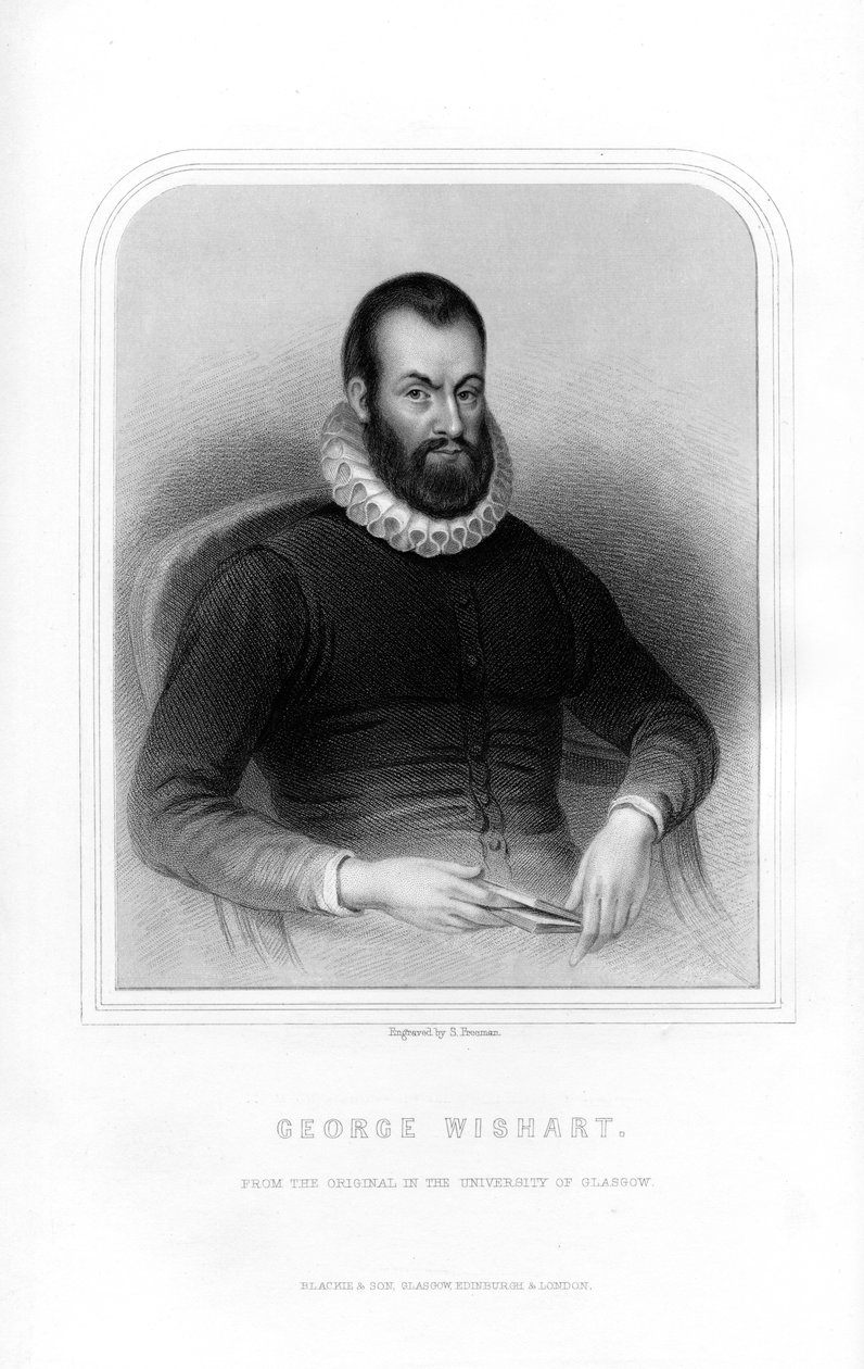 George Wishart, schottischer Religionsreformer und protestantischer Märtyrer, 1870 von S. Freeman