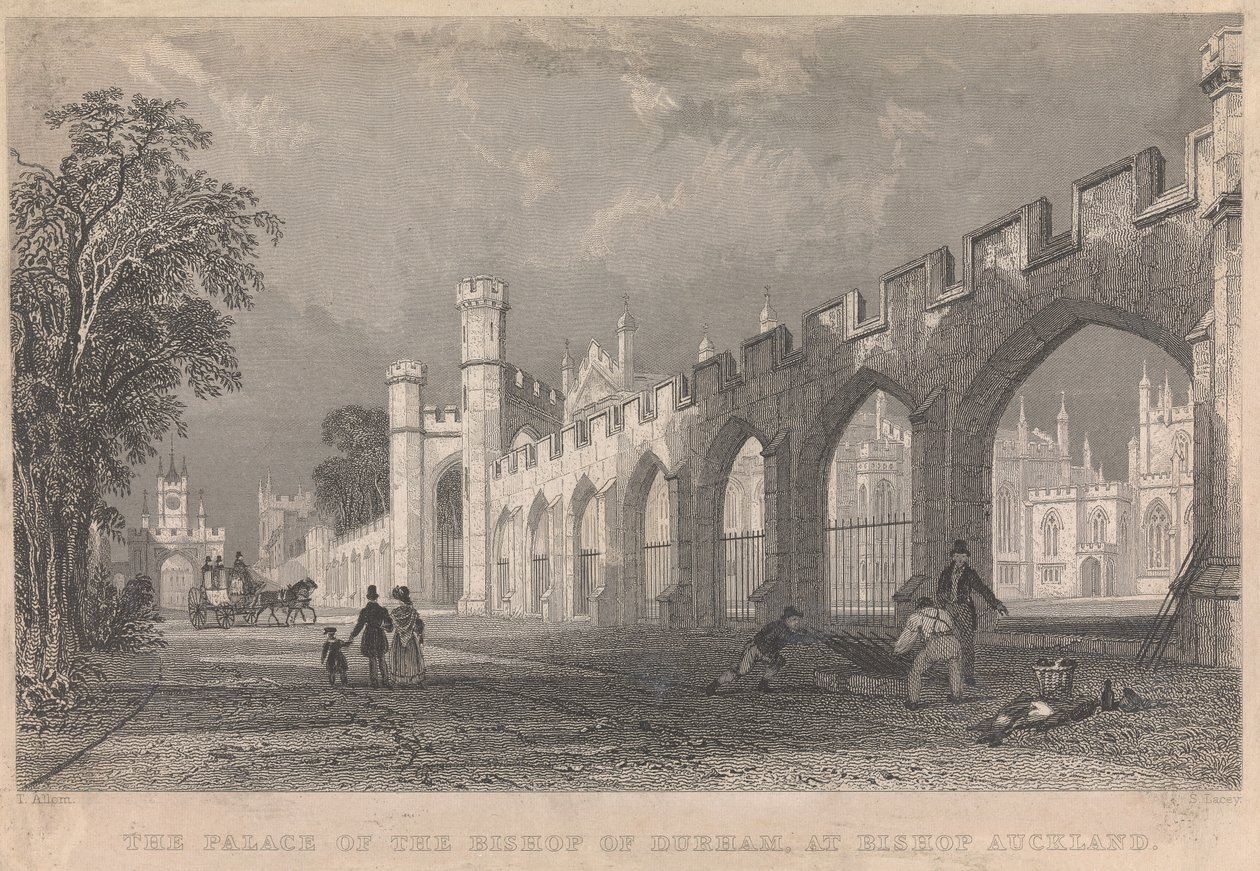 Der Palast des Bischofs von Durham, in Bishop Auckland; Seite 96 (Band Eins) von S. Lacey