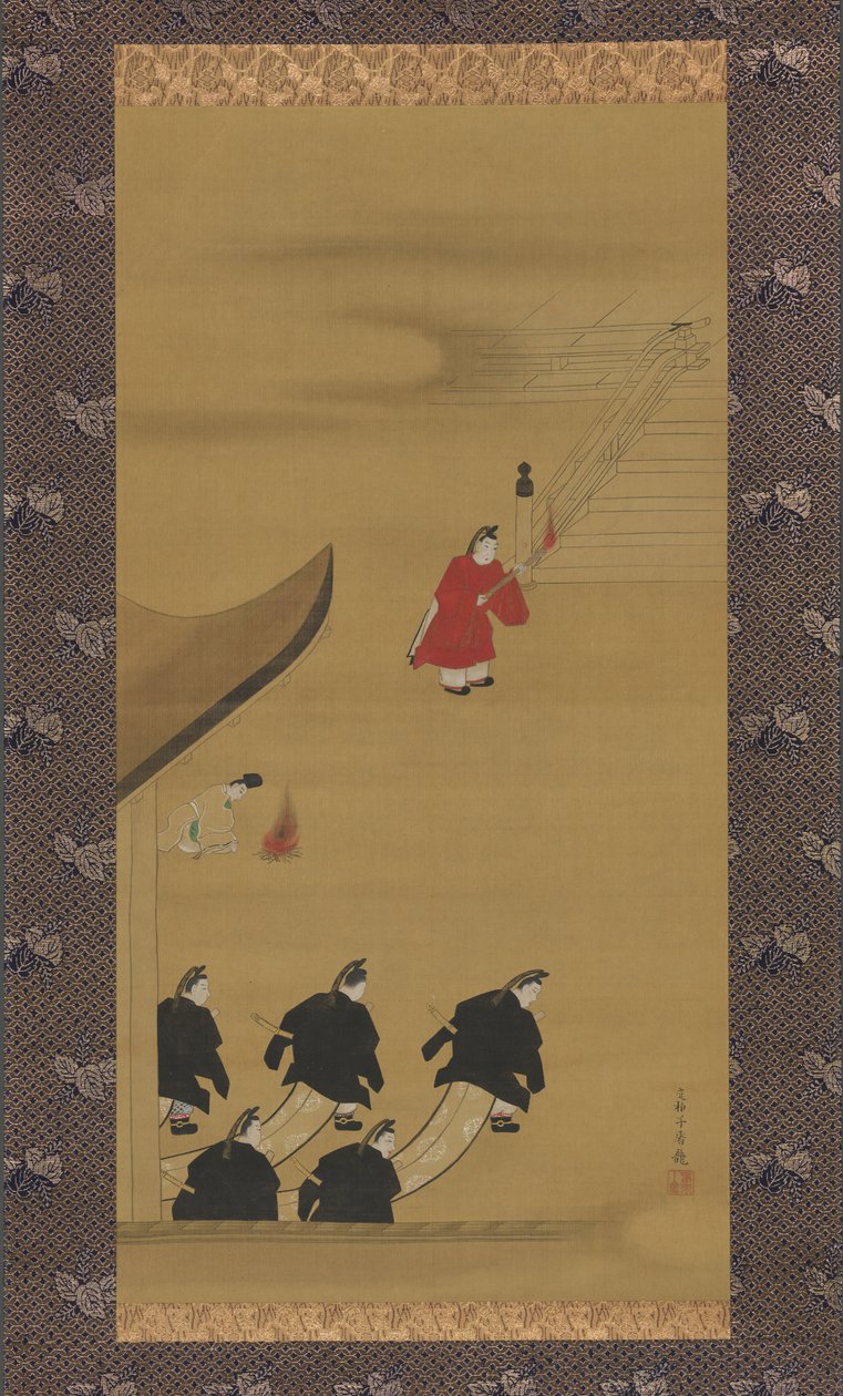 Aktivitäten der zwölf Monate Tsukinami-e, späte 1790er Jahre von Sakai Hoitsu