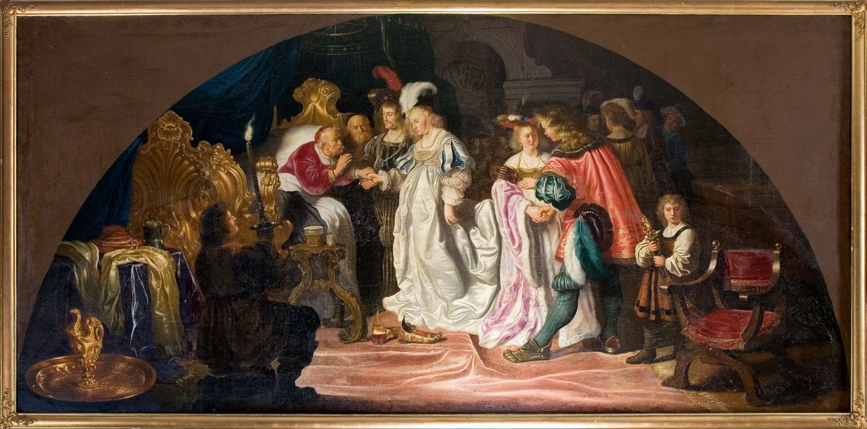 Die königlichen Doppelhochzeiten von 1502 von Salomon Koninck