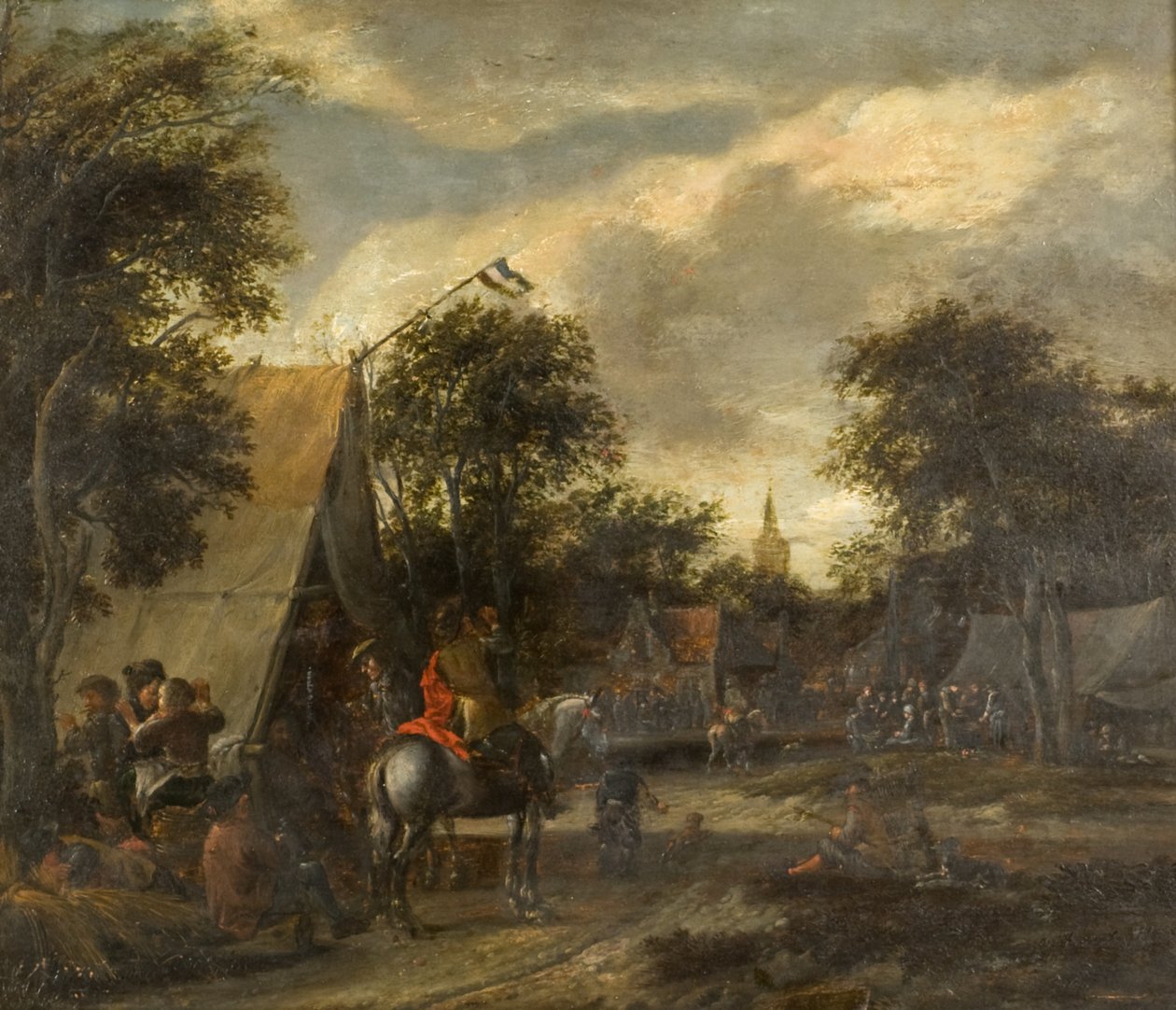 Ein Dorffest von Salomon (follower of) Rombouts