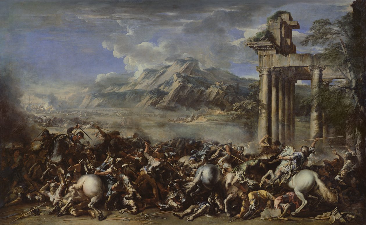 Heroische Schlacht, 1652 von Salvator Rosa