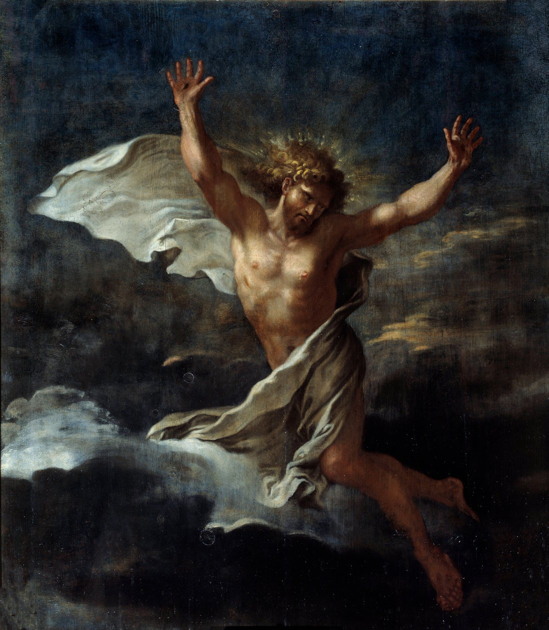 Der auferstandene Christus. Gemälde von Salvator Rosa. Chantilly, Musée Condé von Salvator Rosa
