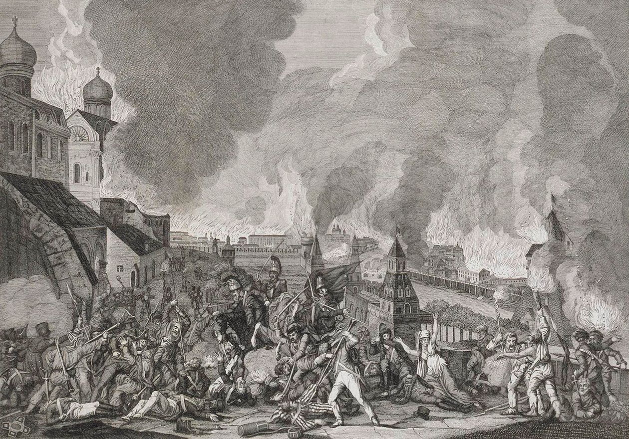 Brand von Moskau am 15. September 1812 Die Franzosen in Moskau von Salvatore Cardelli
