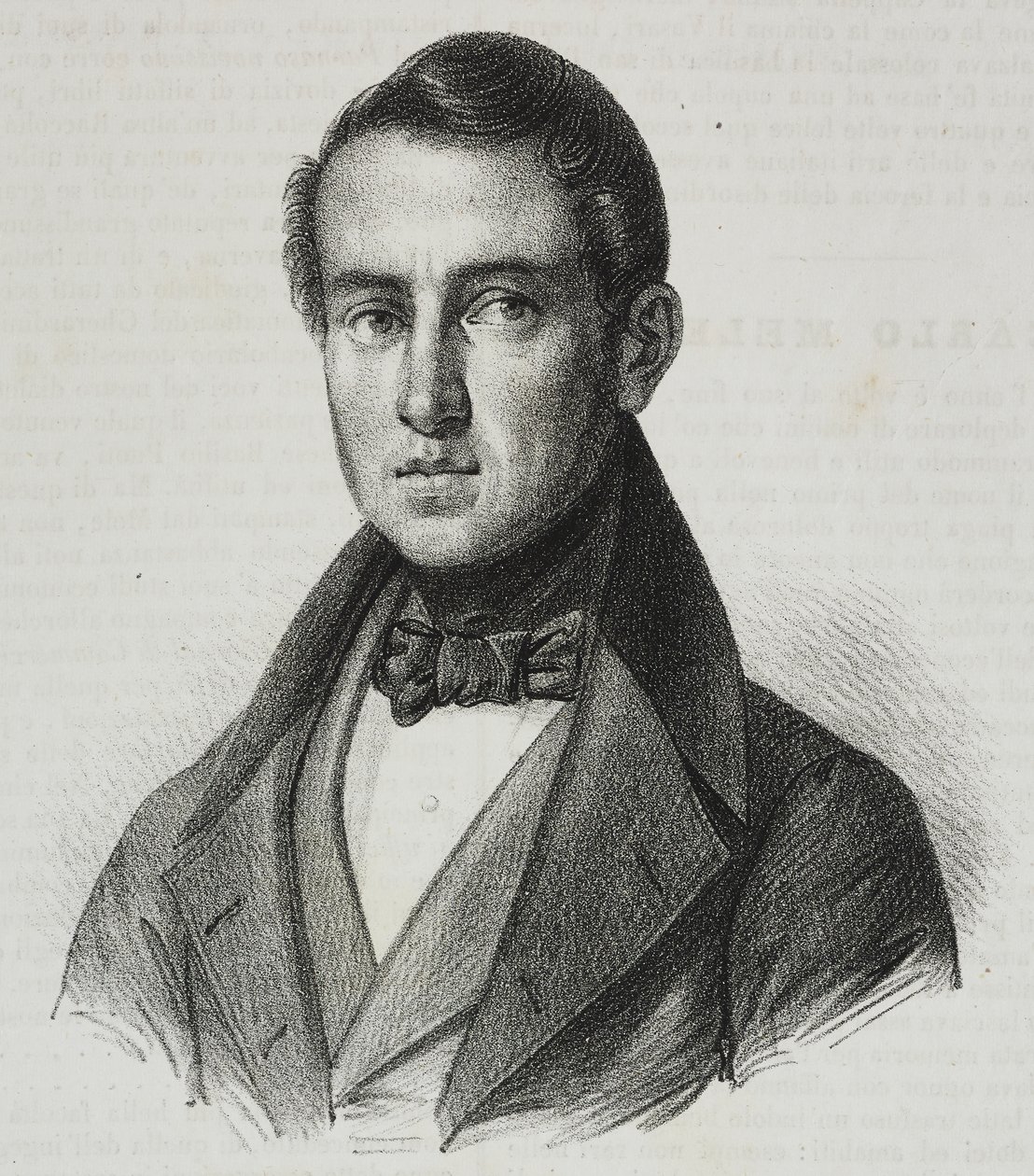 Porträt von Carlo Mele (1792-1841) von Salvatore Puglia
