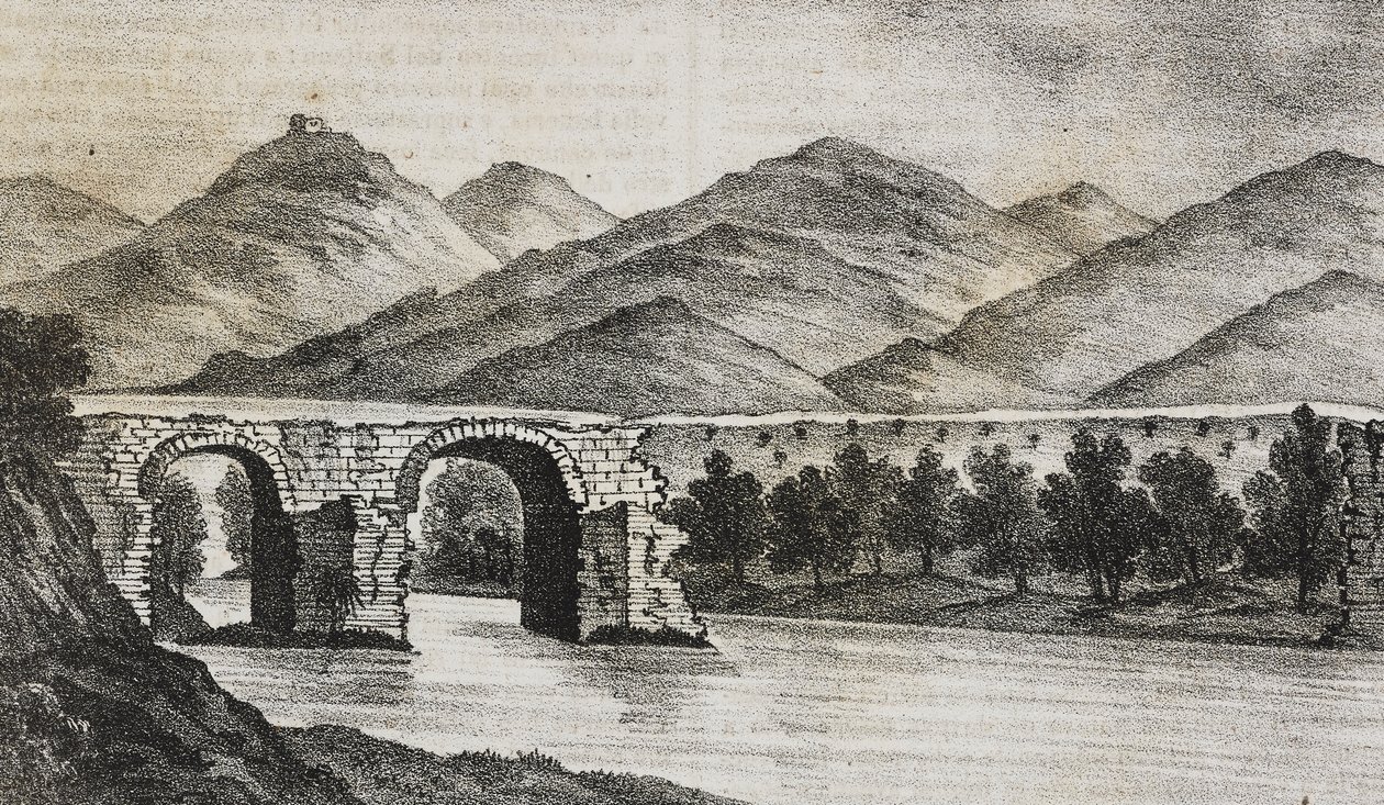 Die zerbrochene Brücke bei Capua, Kampanien, Italien von Salvatore Puglia