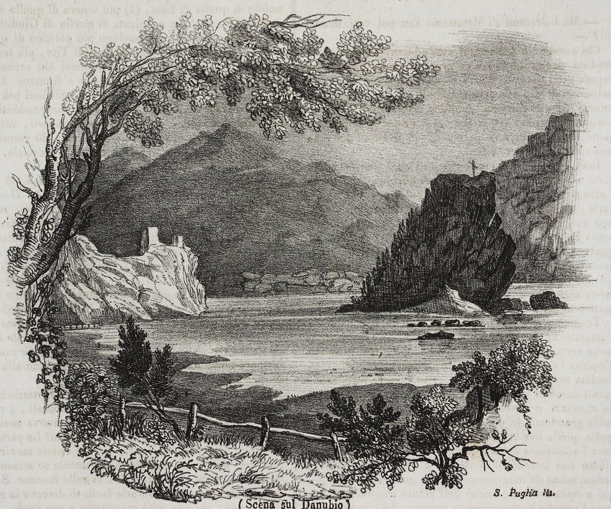 Ansicht auf den Fluss Donau von Salvatore Puglia