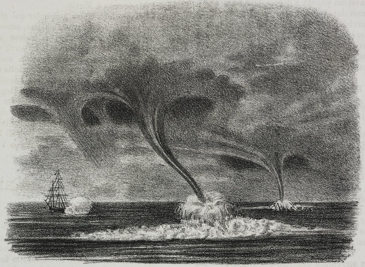 Wasserspeier, Lithographie von Salvatore Puglia von Salvatore Puglia