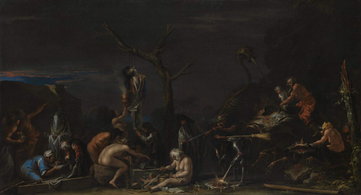 Hexen bei ihren Beschwörungen von Salvatore Rosa